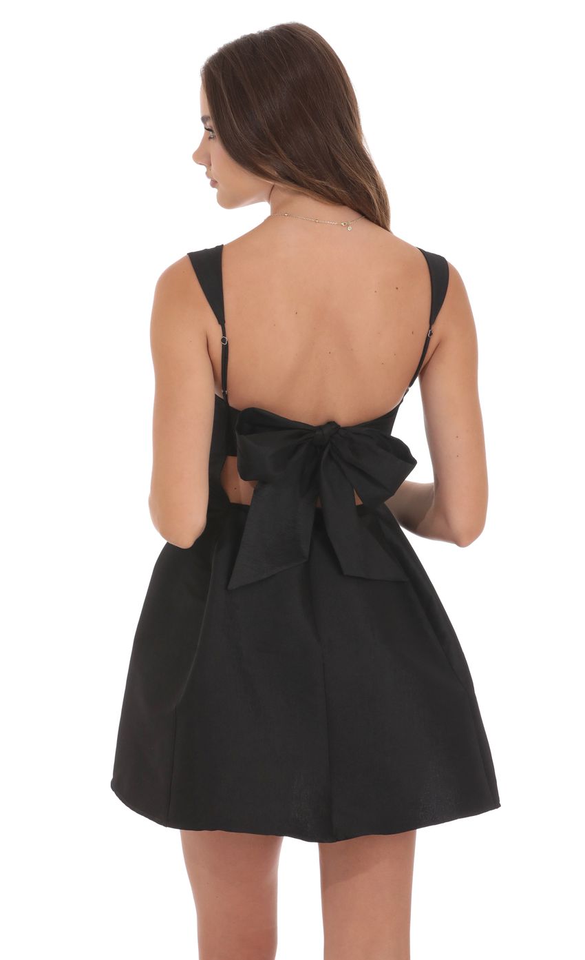 Lucy In The Sky Fit and Flare Dress in Black