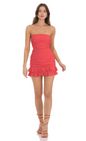 Lucy in the Sky Crepe Ruched Bodycon Dress