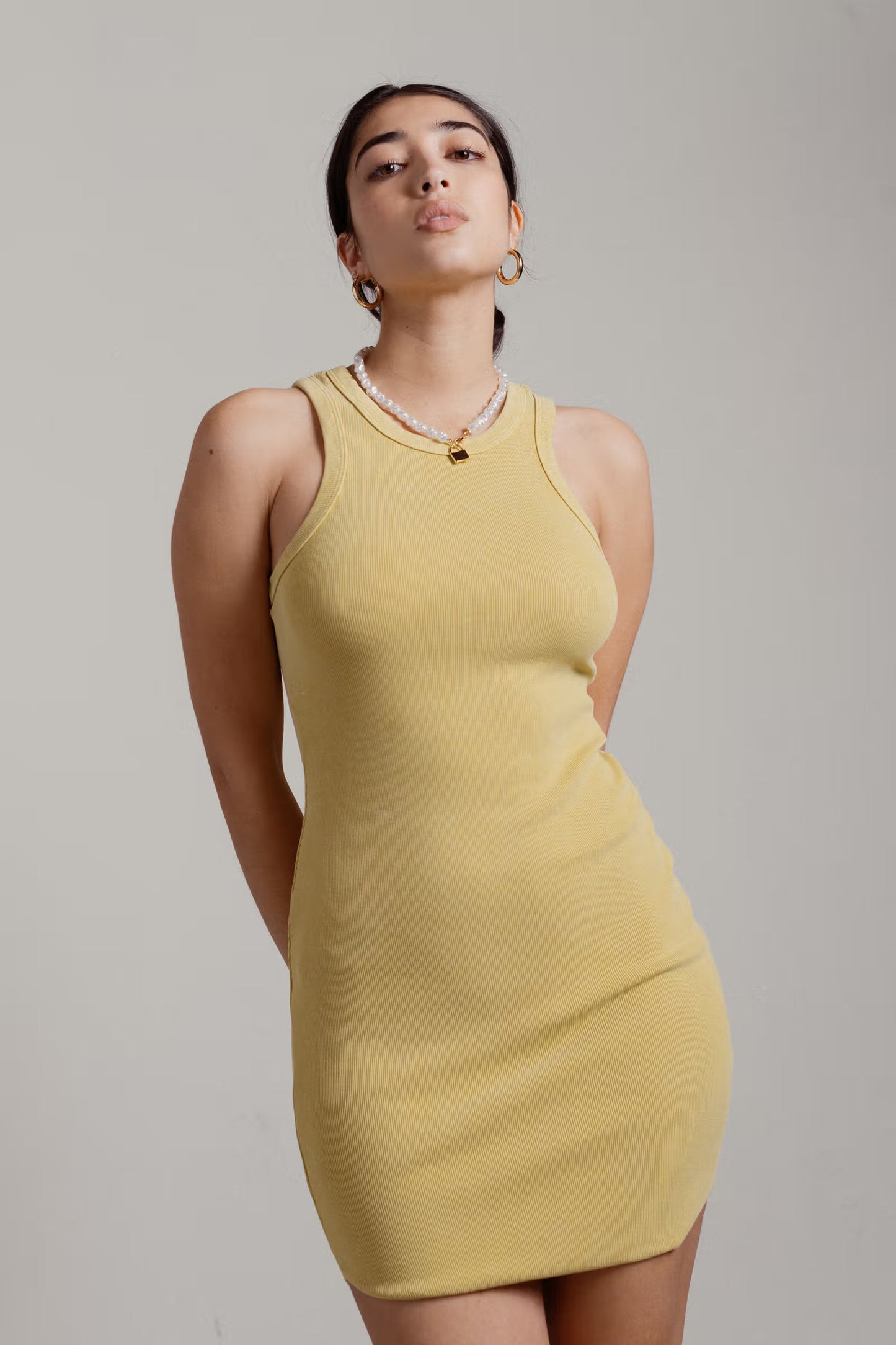 Tobi Henri Ribbed Bodycon Mini Dress x2