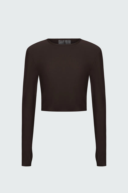 Watskin Sunwear Clara Tee in Mocha