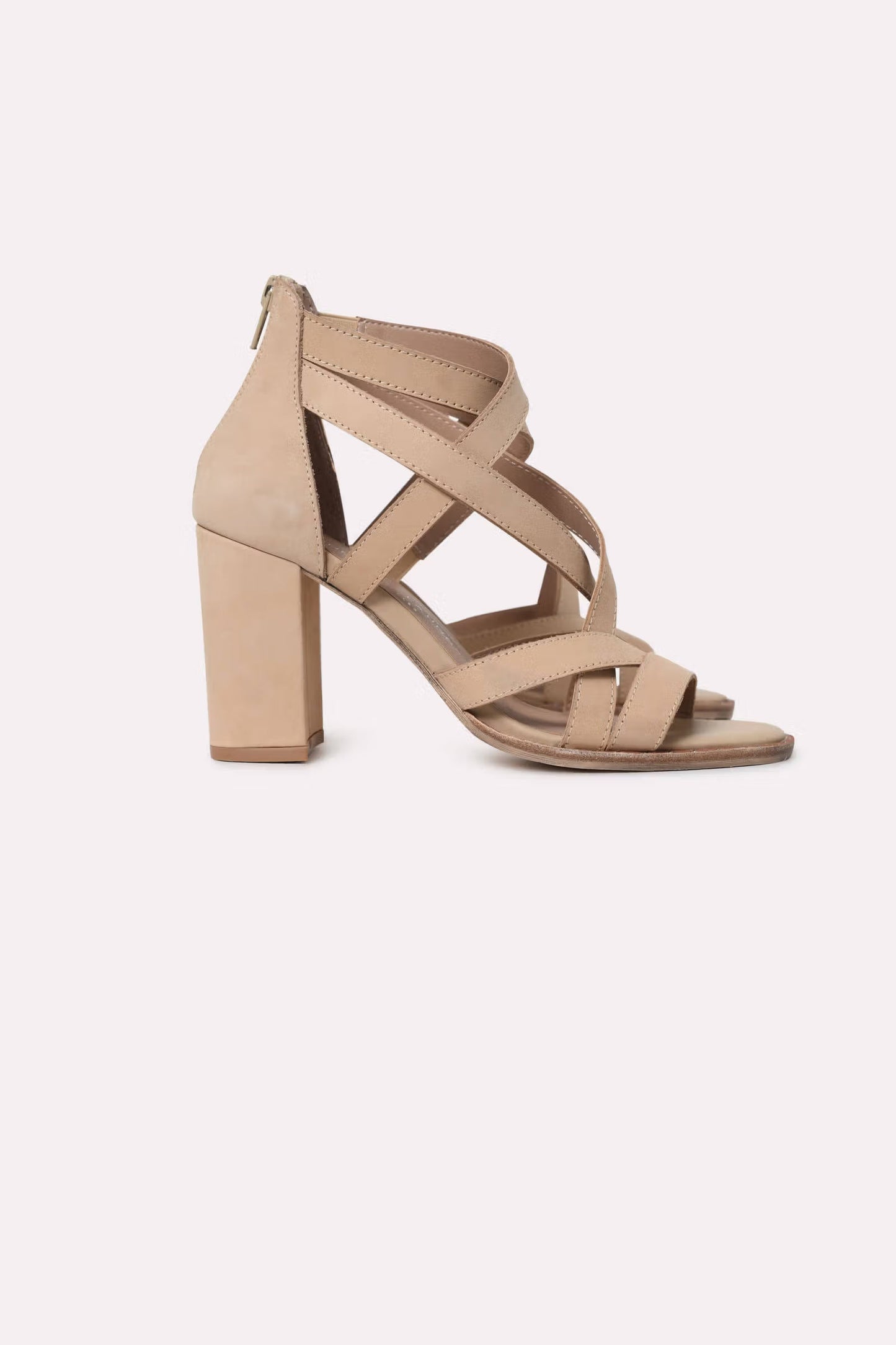 Tobi Chinese Laundry Shawnee Multi Strap High Heels - Cream