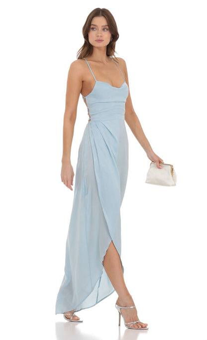 Lucy in the Sky Satin Luxe Maxi