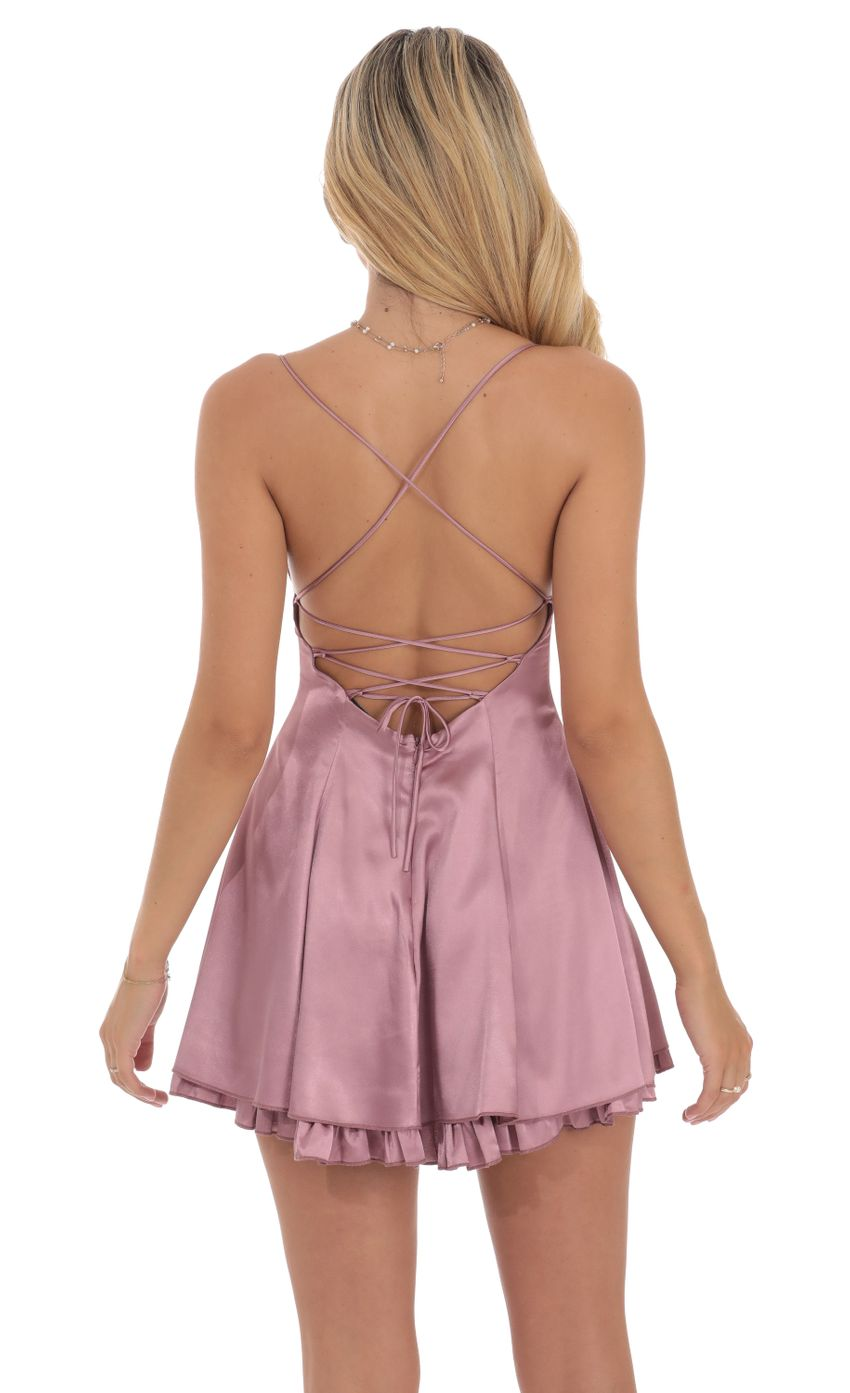 Lucy in the Sky Satin Flare Dress