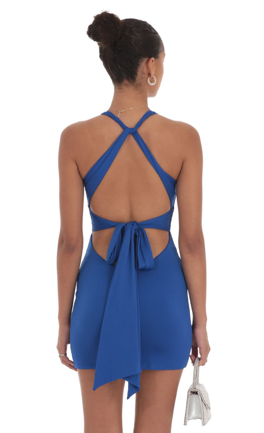 Lucy in the Sky Twist Open Back Dress