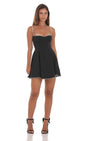 Lucy in the Sky Scallop Trim Fit and Flare Dress