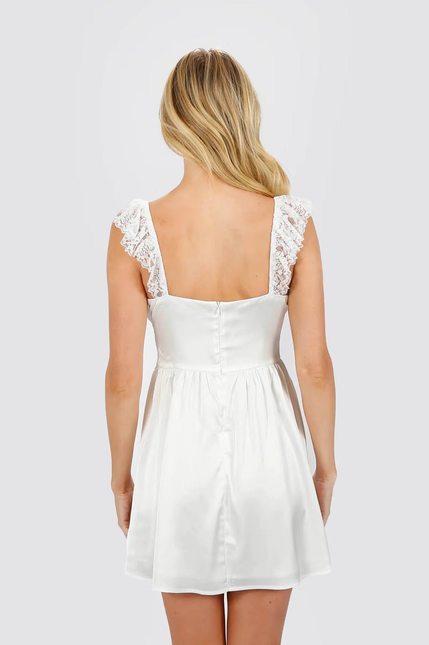 Tobi Saige Ruffle Ruched Mini Dress