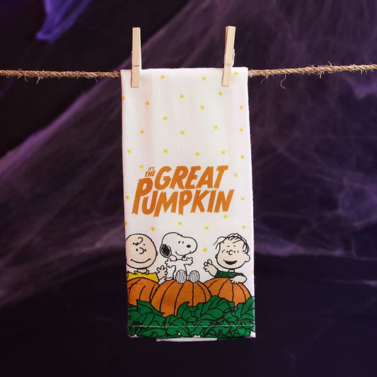 Cracker Barrel Peanuts Great Pumpkin Kitchen Towel