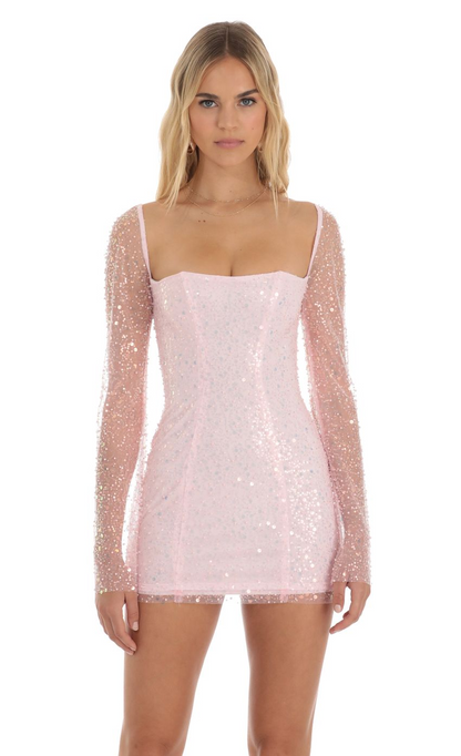 Lucy in the Sky Sequin Corset Dress