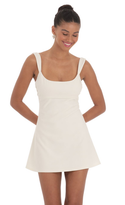 Lucy in the Sky Wide Strap Flare Dress