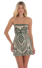 Lucy in the Sky Sequin Mesh Strapless Dress