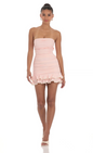 Lucy in the Sky Strapless Ruched Bodycon Dress