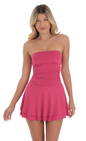 Lucy in the Sky Strapless Ruched A-line Dress