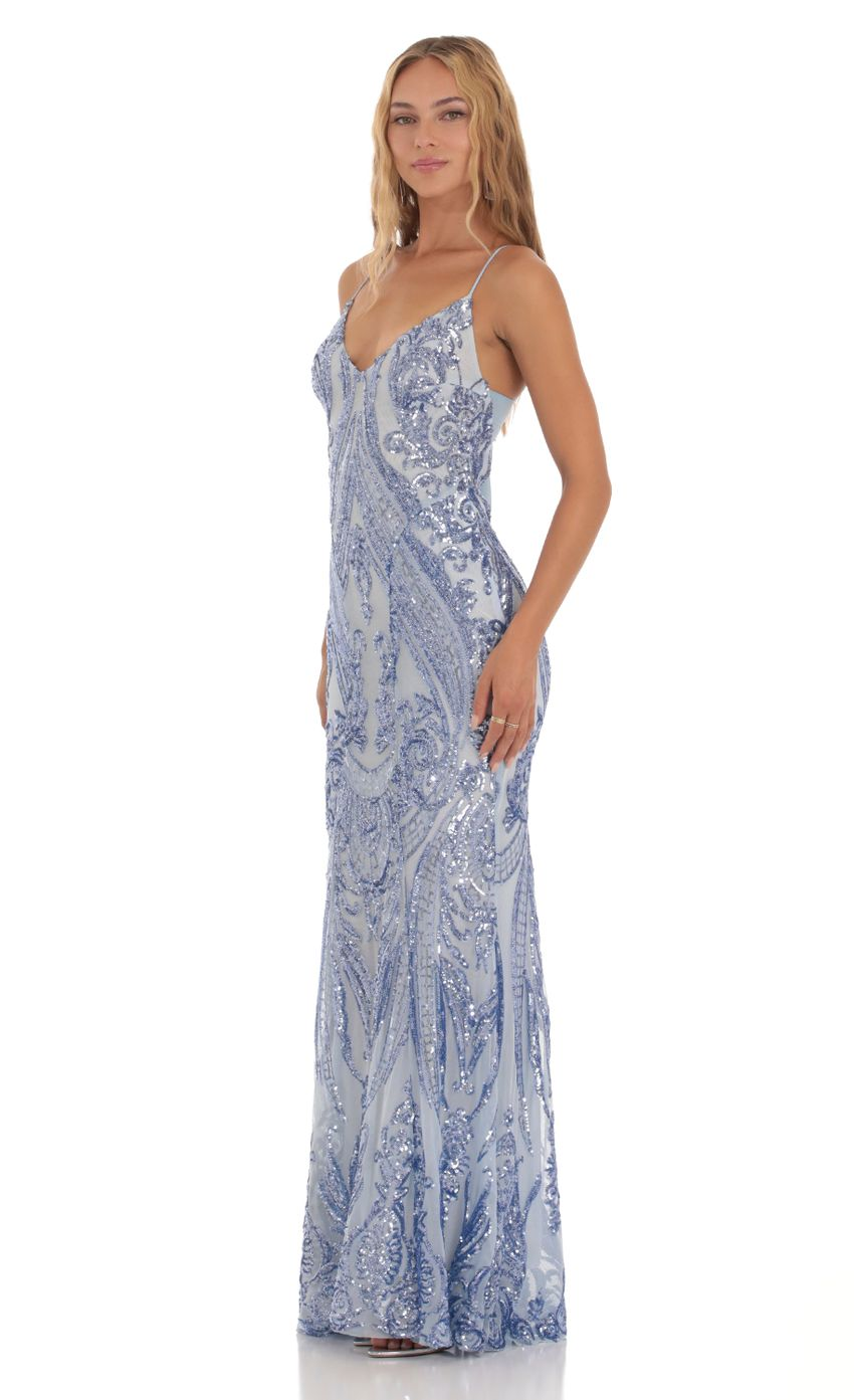 Lucy in the Sky Lyssa Iridescent Sequin Mermaid Dress
