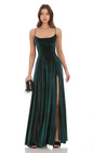 Lucy in the Sky Velvet Double Slit Maxi Dress