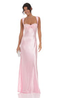 Lucy in the Sky Satin Lace-Bust Dress