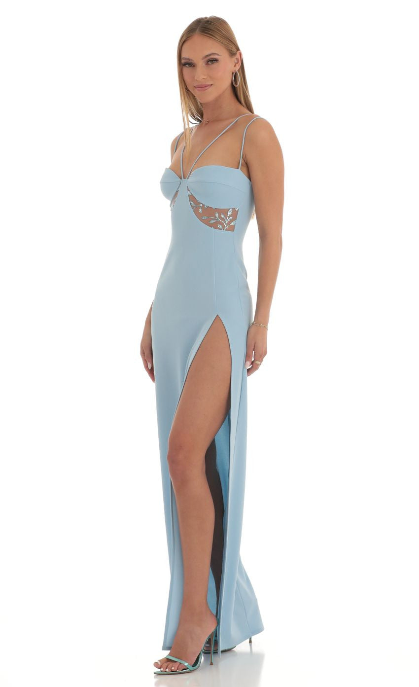Lucy in the Sky Sequin Cutout Maxi Dress