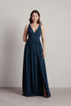 Tobi All I Ever Need Deep V High Slit Maxi Dress