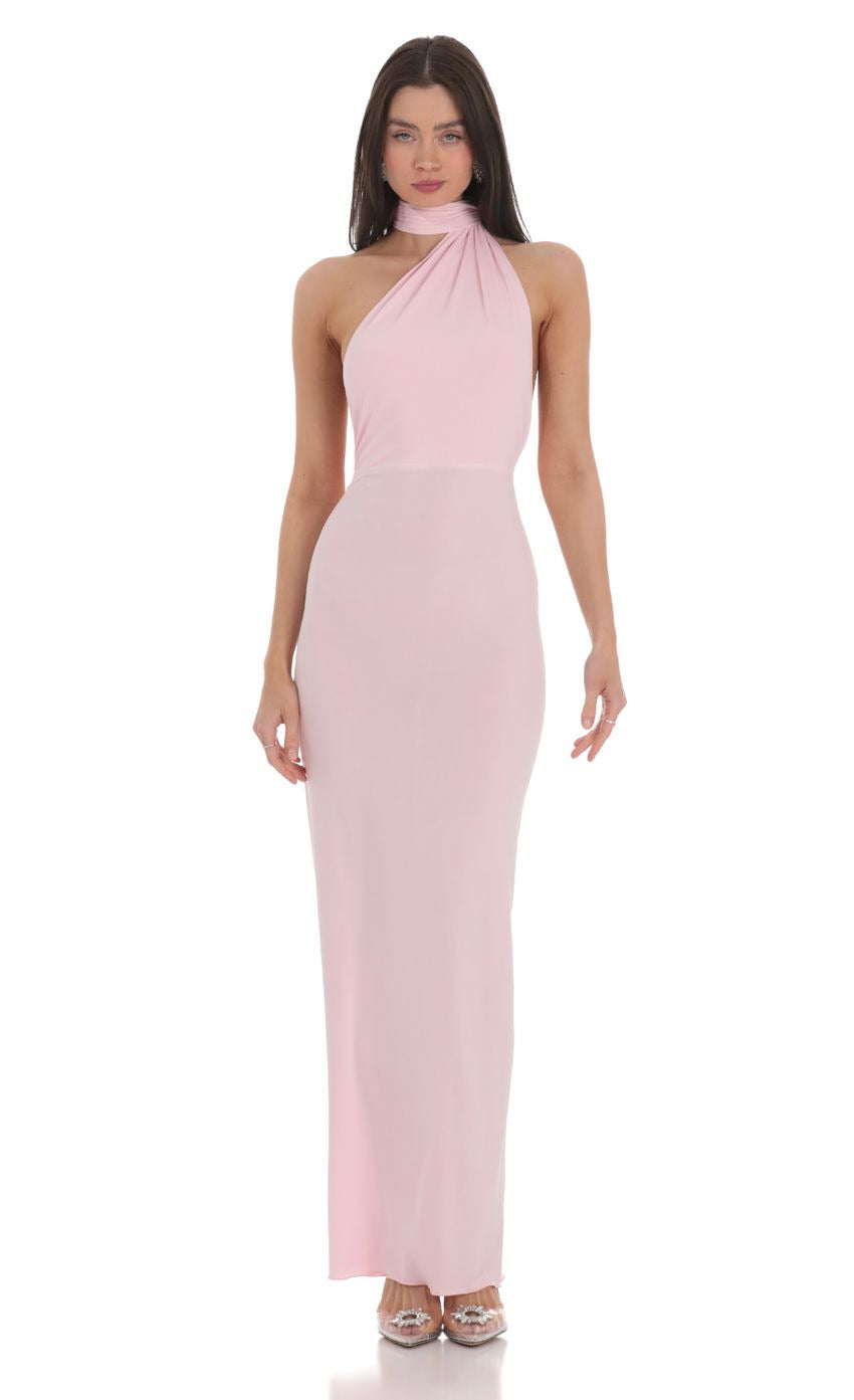 Lucy in the Sky Wrap Scarf Strap Maxi Dress