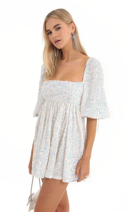 Lucy in the Sky Velvet Baby Doll Dress