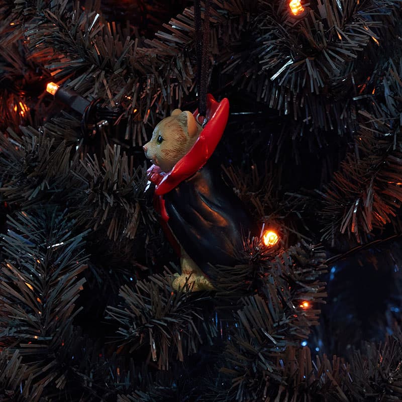 Cracker Barrel Vampire Cat Ornament