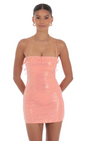 Lucy in the Sky Sequin Ruffle Mini Dress