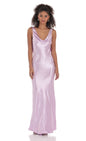 Lucy in the Sky Satin Cowl Neck Maxi Dress