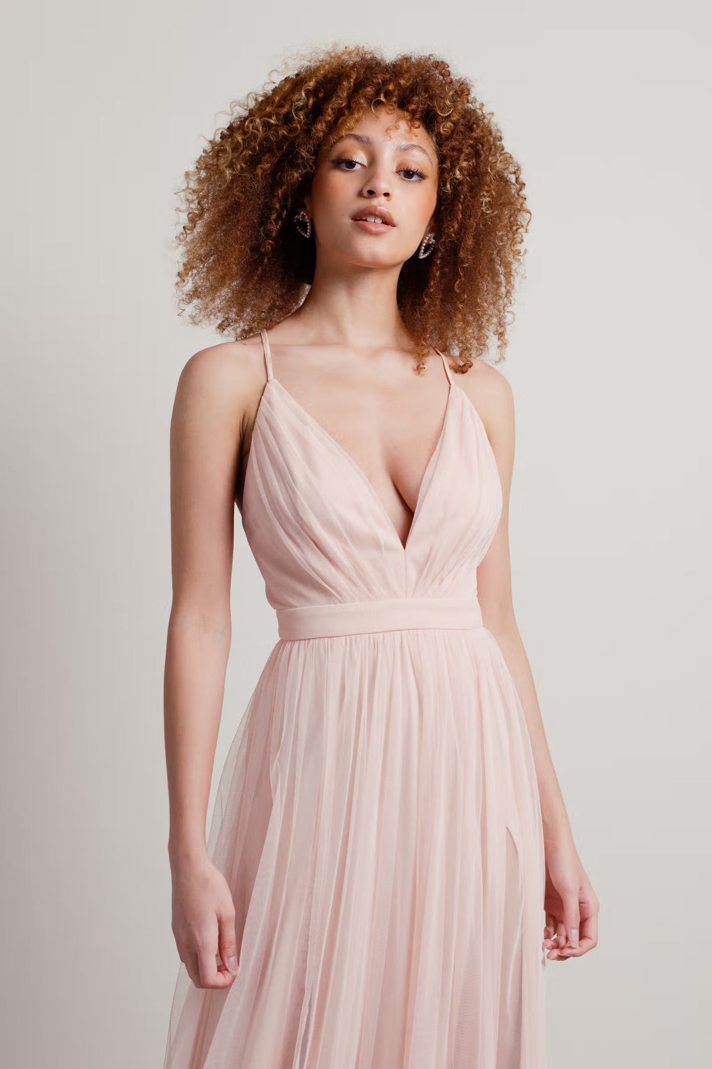 Tobi Night To Remember Chiffon Double High Slit Maxi Dress