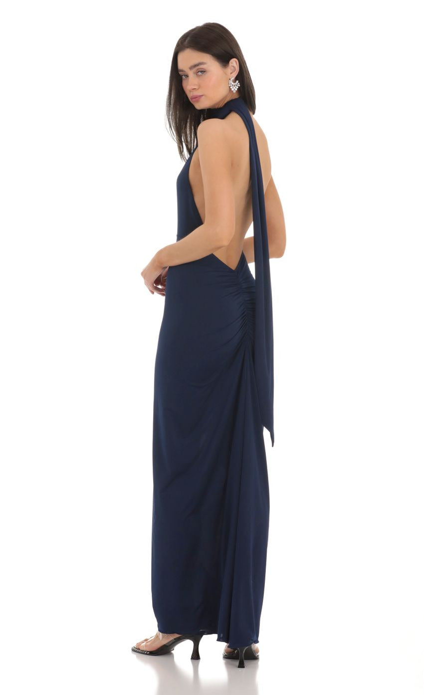 Lucy in the Sky Wrap Scarf Strap Maxi Dress