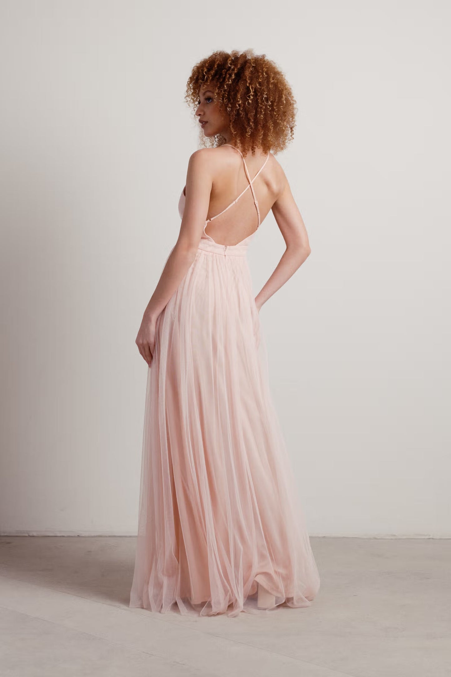Tobi Night To Remember Chiffon Double High Slit Maxi Dress