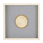 Ballard Designs Valenti Framed Intaglio Art - Gray Blue