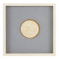 Ballard Designs Valenti Framed Intaglio Art - Gray Blue