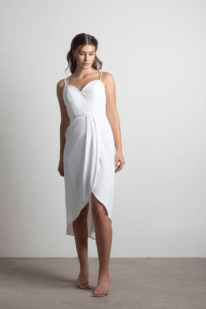 Tobi Cherish This Moment Sweetheart Wrap Midi Dress