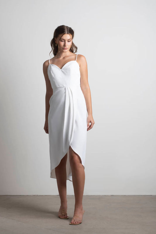 Tobi Cherish This Moment Sweetheart Wrap Midi Dress