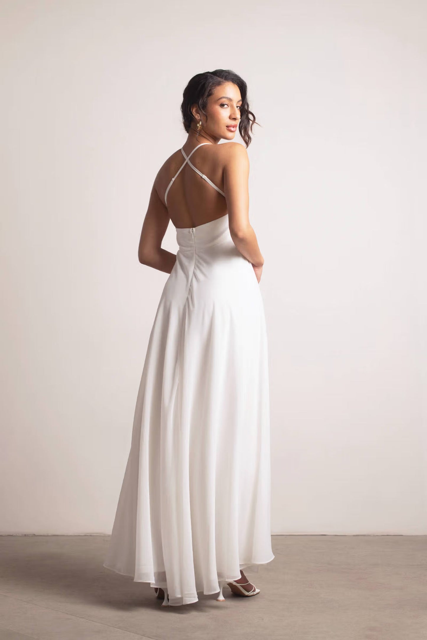 Tobi Know You Love Me High Slit Empire Maxi Dress