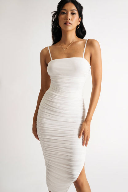 Tobi Rosie Ruched Cami Midi Dress x2