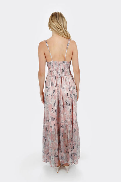 Tobi Hilde Floral Plunging Maxi Dress