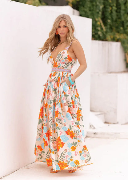 JessaKae Dawn Dress - Island Orange