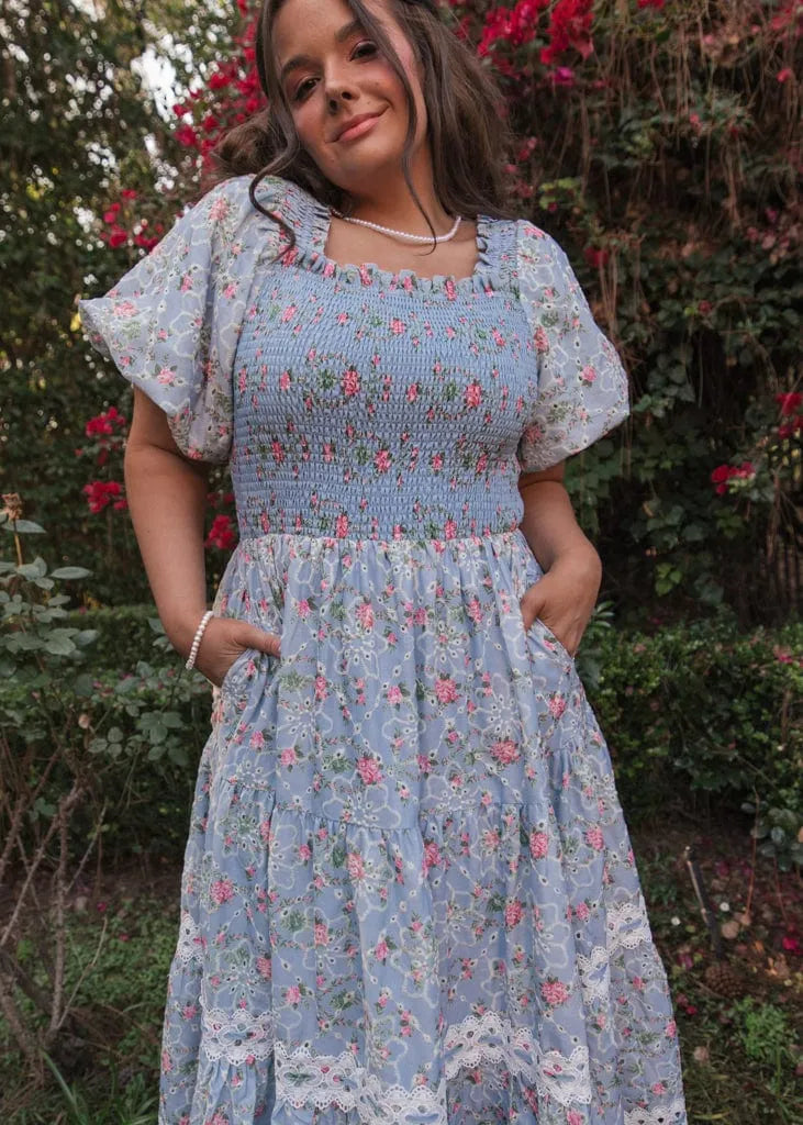 JessaKae Penelope Dress - Blue China