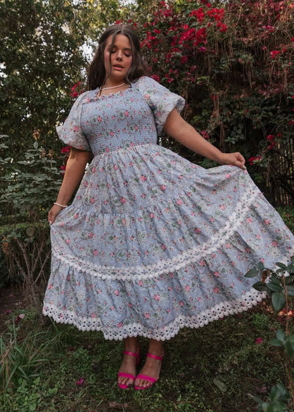 JessaKae Penelope Dress - Blue China