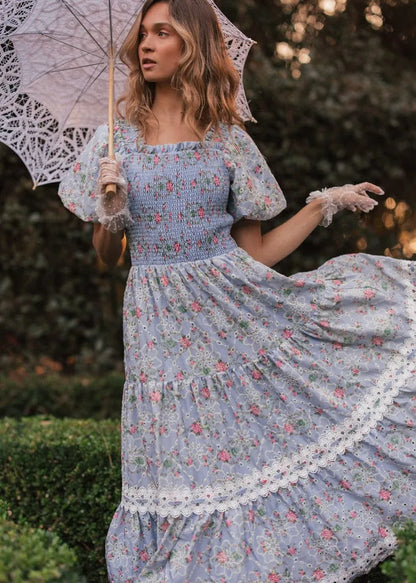 JessaKae Penelope Dress - Blue China