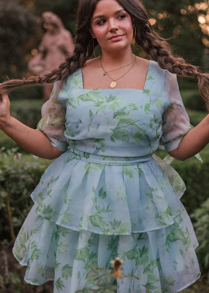 JessaKae Petal Dress - Sky Bloom