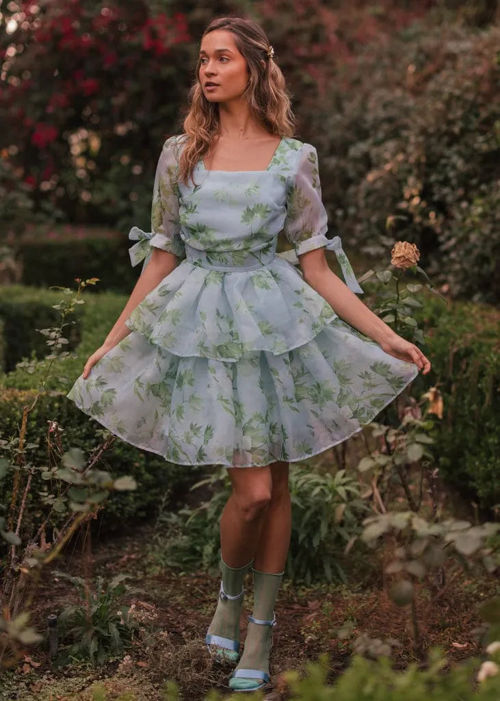 JessaKae Petal Dress - Sky Bloom