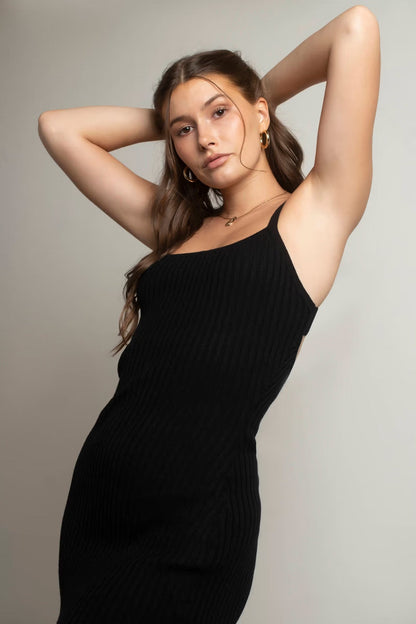 Tobi End Up Here Ribbed Open Back Mini Dress x2