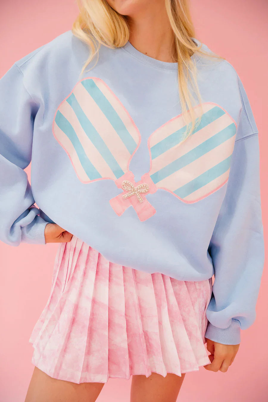 Judith March DOUBLE HIT BLUE PULLOVER
