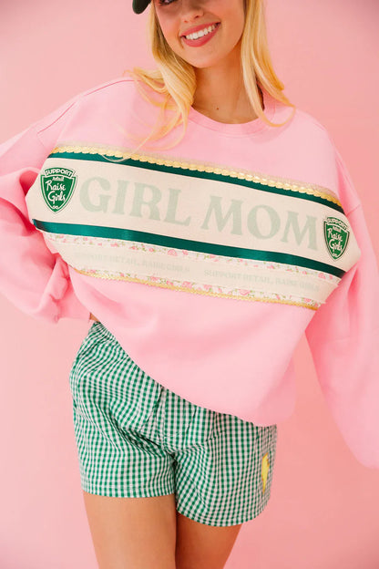 Judith March GIRL MOM PINK PULLOVER