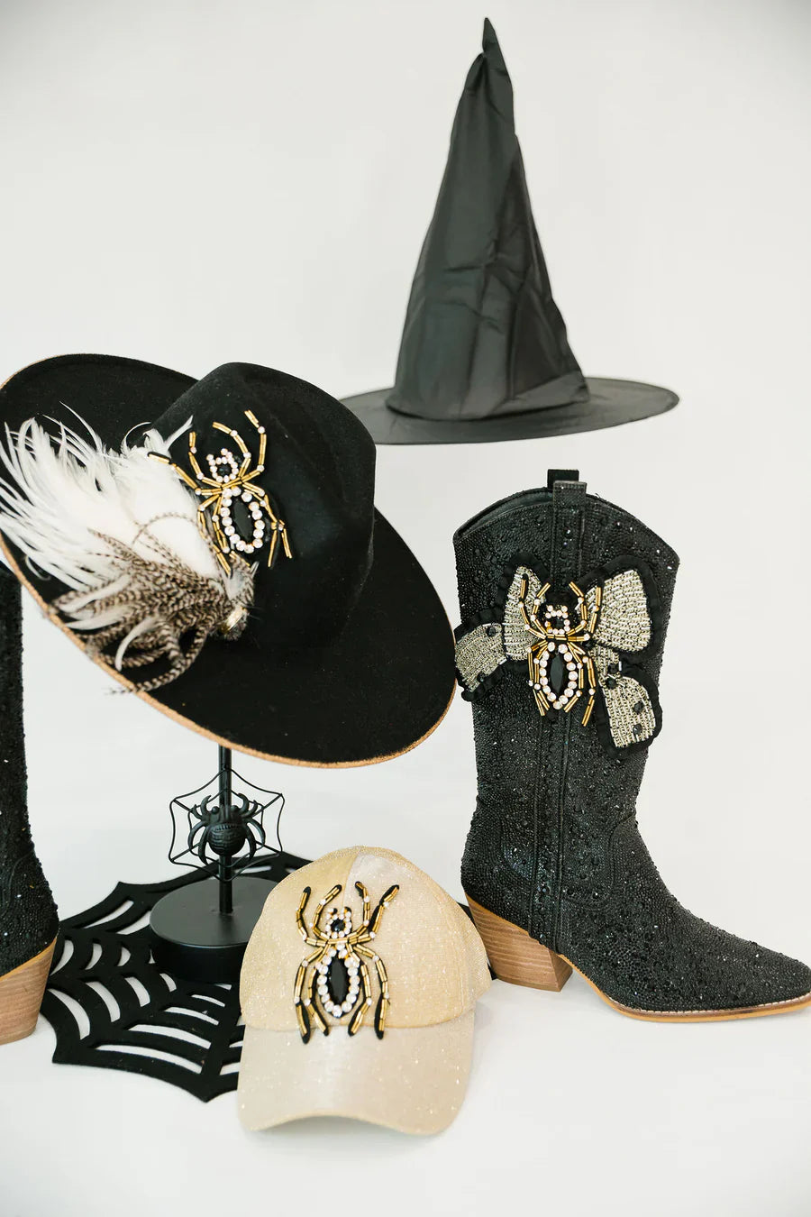 Judith March SPOOKY SPIDER BASEBALL HAT