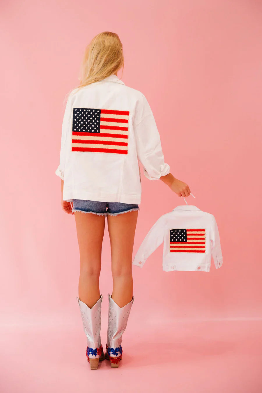 Judith March MINI KIDS LAND OF THE FREE DENIM JACKET
