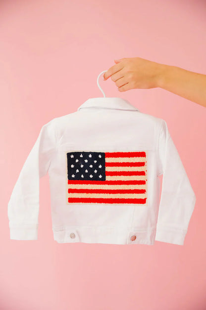 Judith March MINI KIDS LAND OF THE FREE DENIM JACKET
