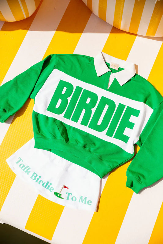 Judith March BIRDIE GREEN CREW NECK