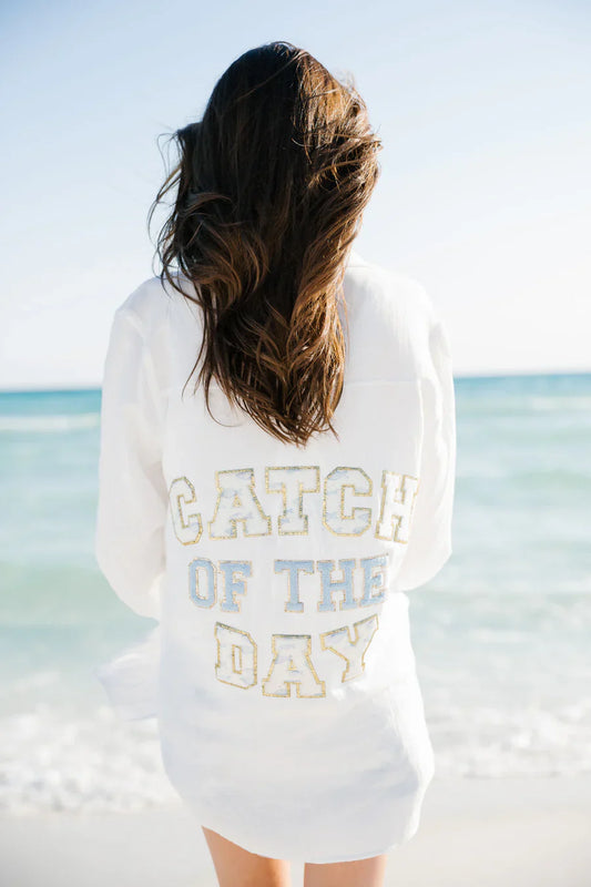 Judith March CATCH OF THE DAY BUTTON DOWN